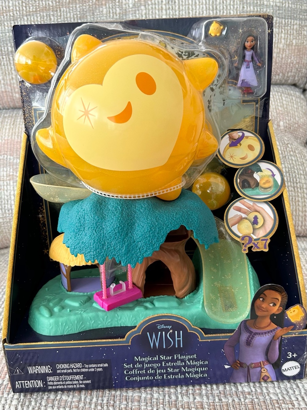 Mattel New Disney Wish Magical Star Playset Five Play Areas Ages 3+